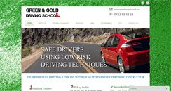 Desktop Screenshot of greenandgolddriving.com.au